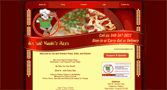 Desktop Screenshot of joeandvinniespizza.net